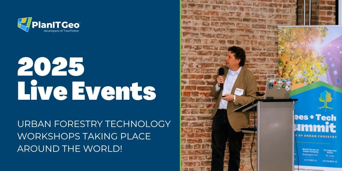 2025 Live events from PlanIT Geo and TreePLotter