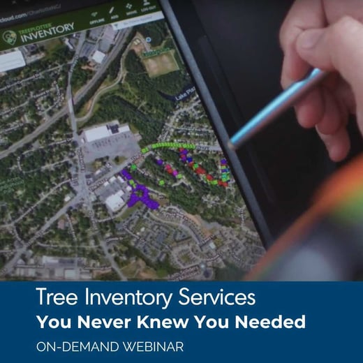 Tree Inventory Services You Never Knew You Needed on demand webinar with PlanIT Geo and Treeplotter